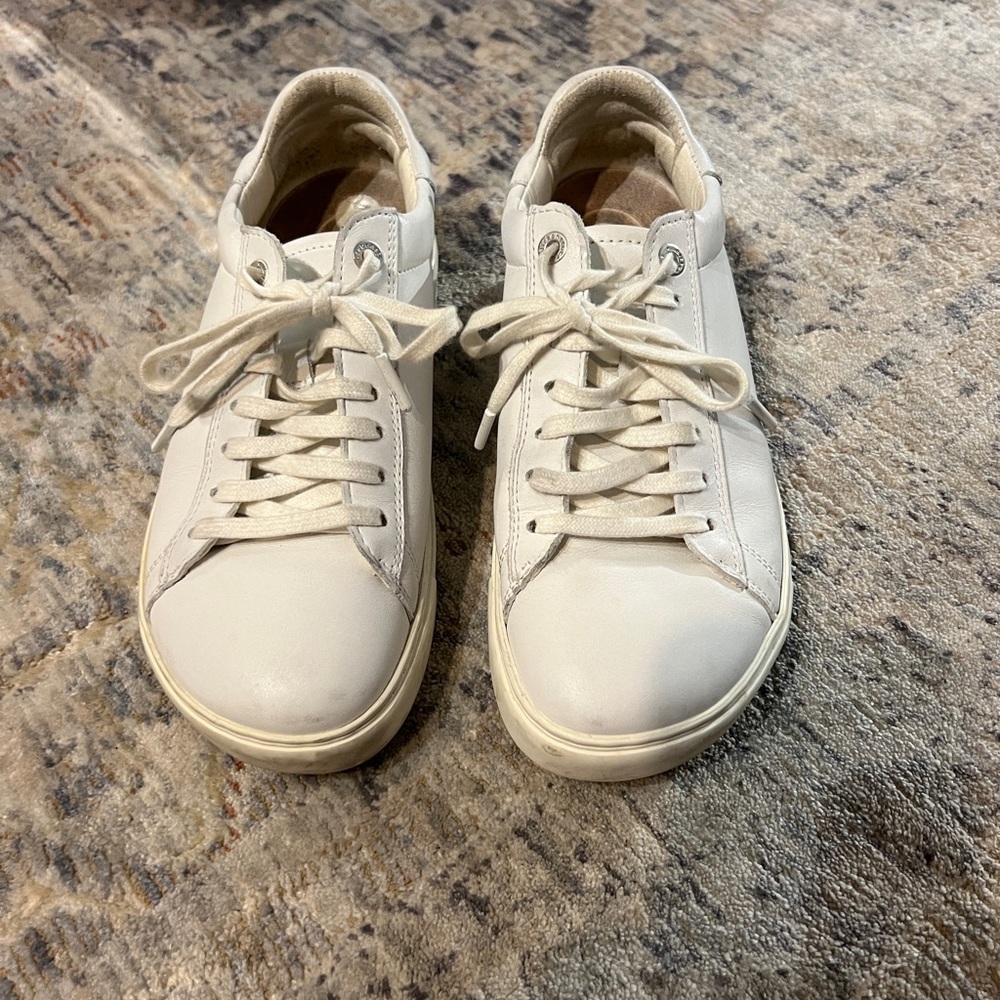 Birkenstock ‘Bend Low’ White Leather Sneaker